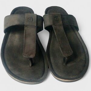 126 Keen Ana Cortez Black Leather Sandals